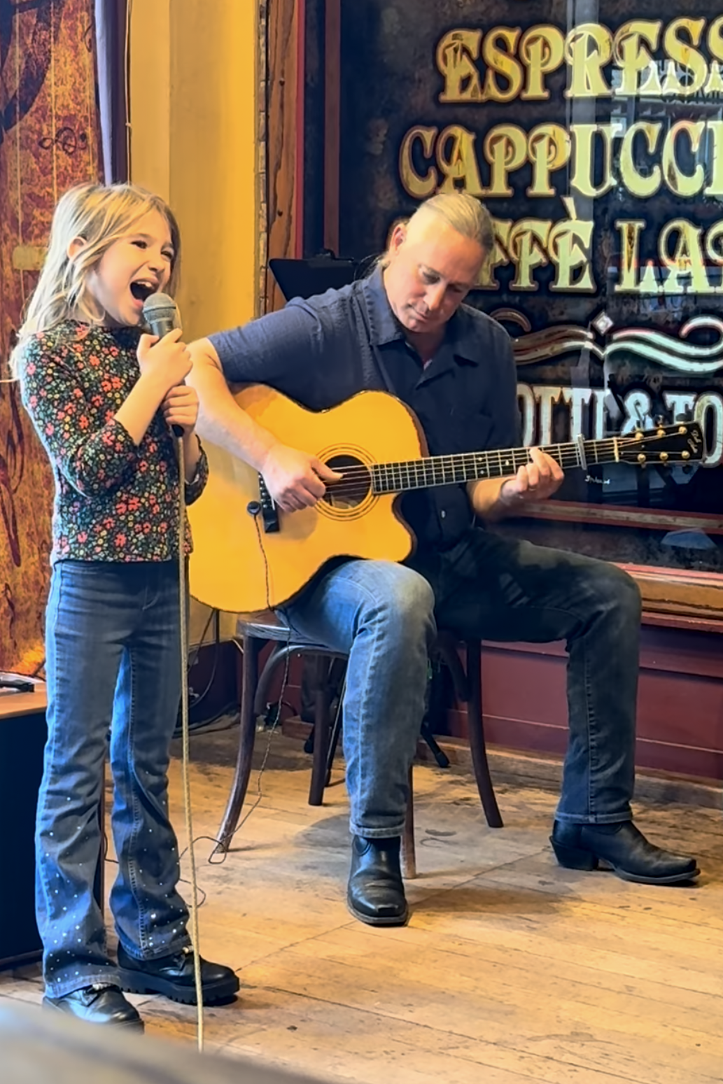 Elora and Scott performing